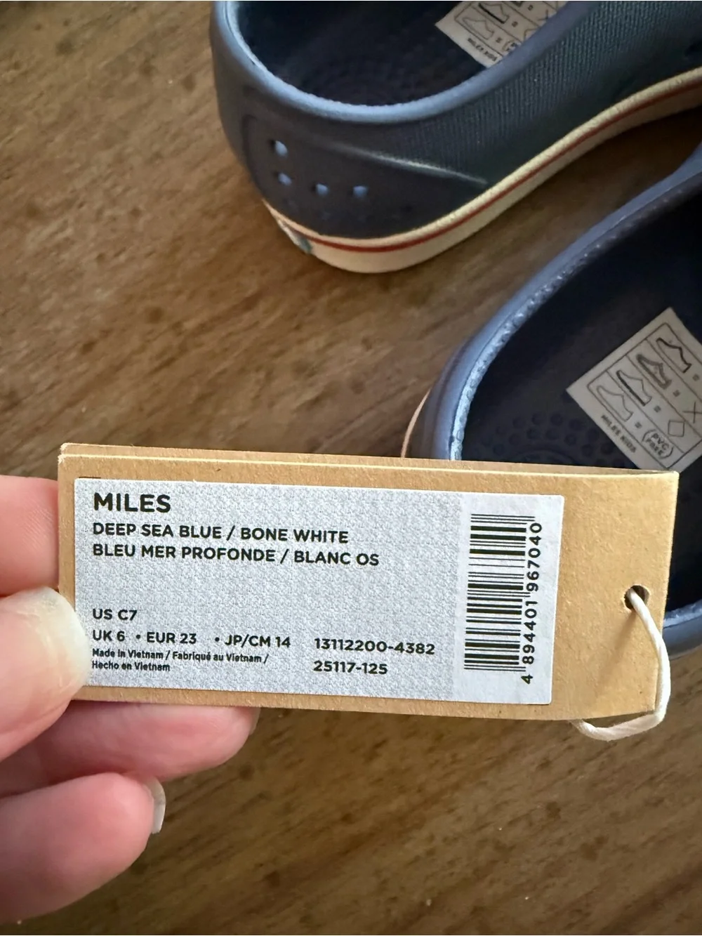 Native Miles Slip-On Kids Shoes in Navy
